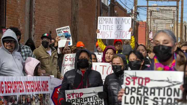 Protestan en Washington contra la política migratoria de la Administración Biden
