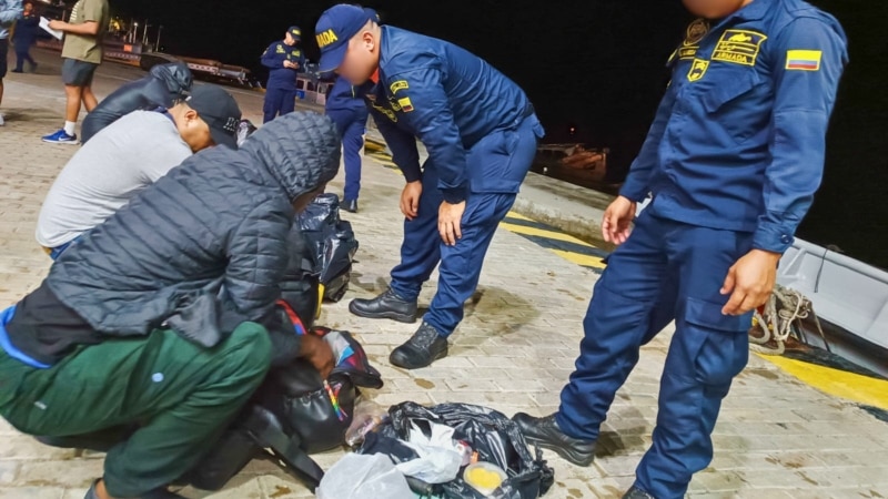 Colombia halla a 32 migrantes en ruta marítima irregular hacia Centroamérica