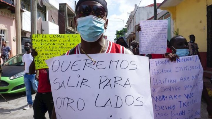 3 días de protesta de migrantes en Tapachula