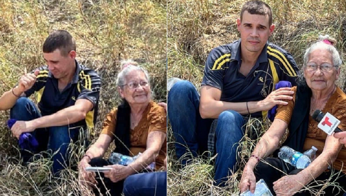 Anciana de 82 años cruza el río Bravo junto a su nieto para llegar a EEUU