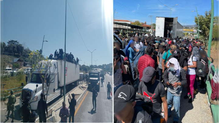 Rescatan en Chiapas a 250 migrantes hacinados en tráiler