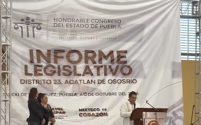 El Diputado Pavel Gaspar Ramírez realiza su Primer informe Legislativo.