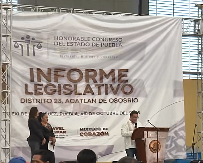 El Diputado Pavel Gaspar Ramírez realiza su Primer informe Legislativo.