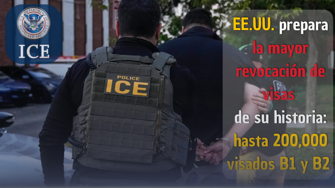 EE.UU. prepara la mayor revocación de visas de su historia: hasta 200,000 visados B1 y B2 de personas que pidieron asilo